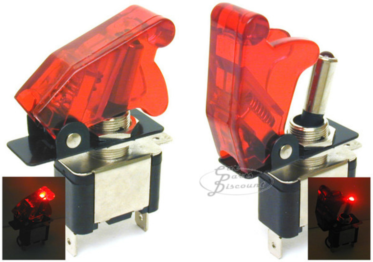 1936 Nash 400 Series Missile Switch - Red N/
