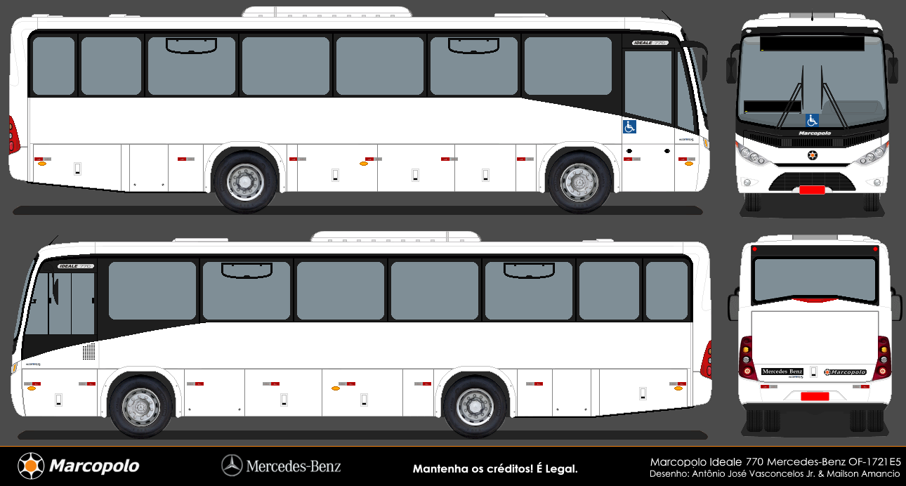 Bem vindo - Bus Desenho em Branco: Marcopolo Ideale
