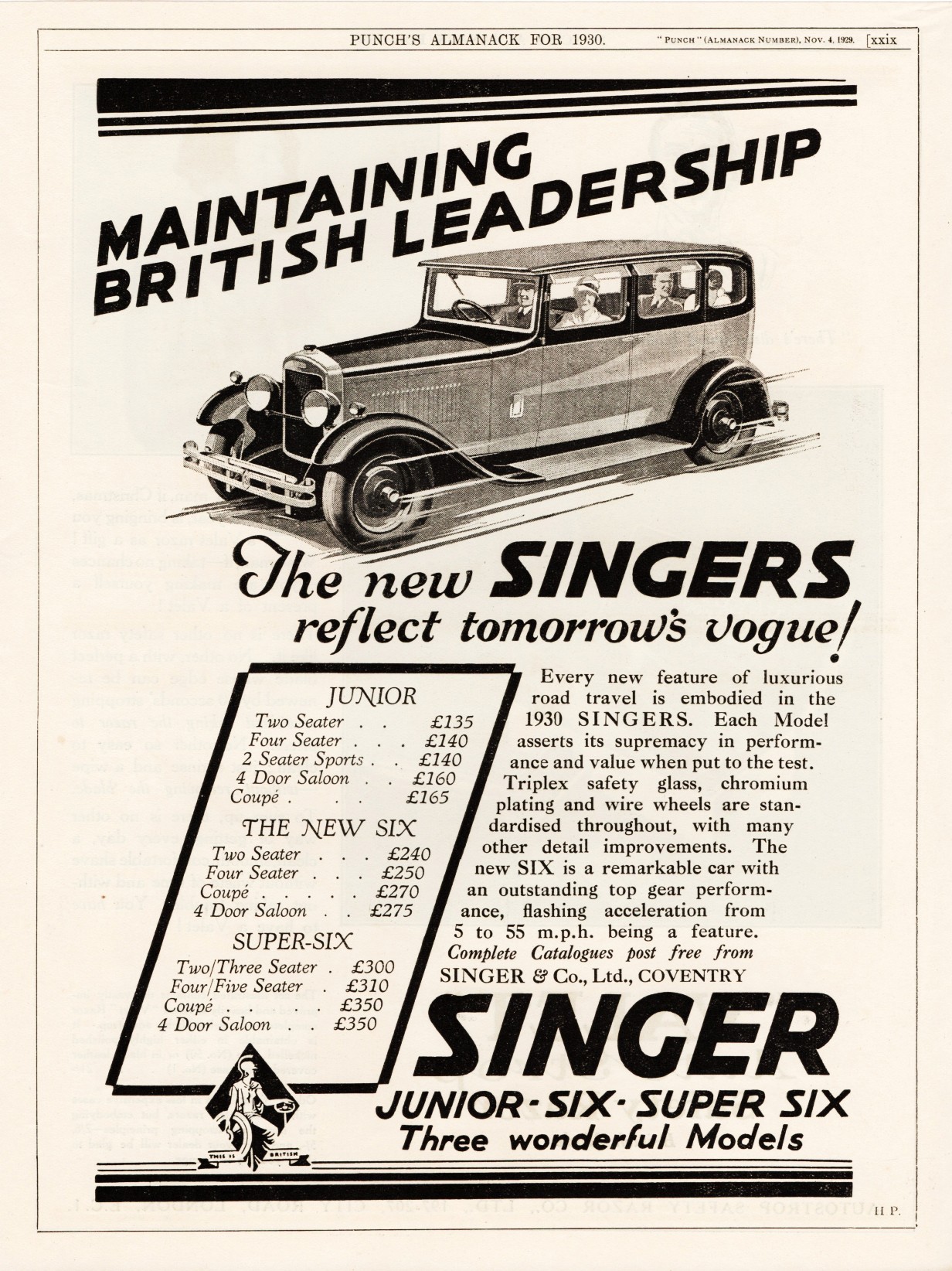 File:1930 Singer Junior, Six & Super-Six.jpg - Wikimedia Commons