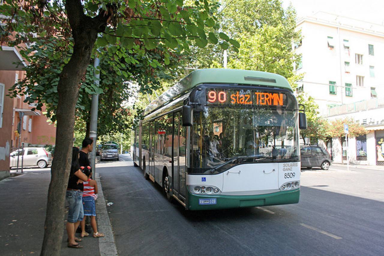 Solaris Ganz Trollino 18 Trolleybus [RM 509], Via Nomentana, Rome ...