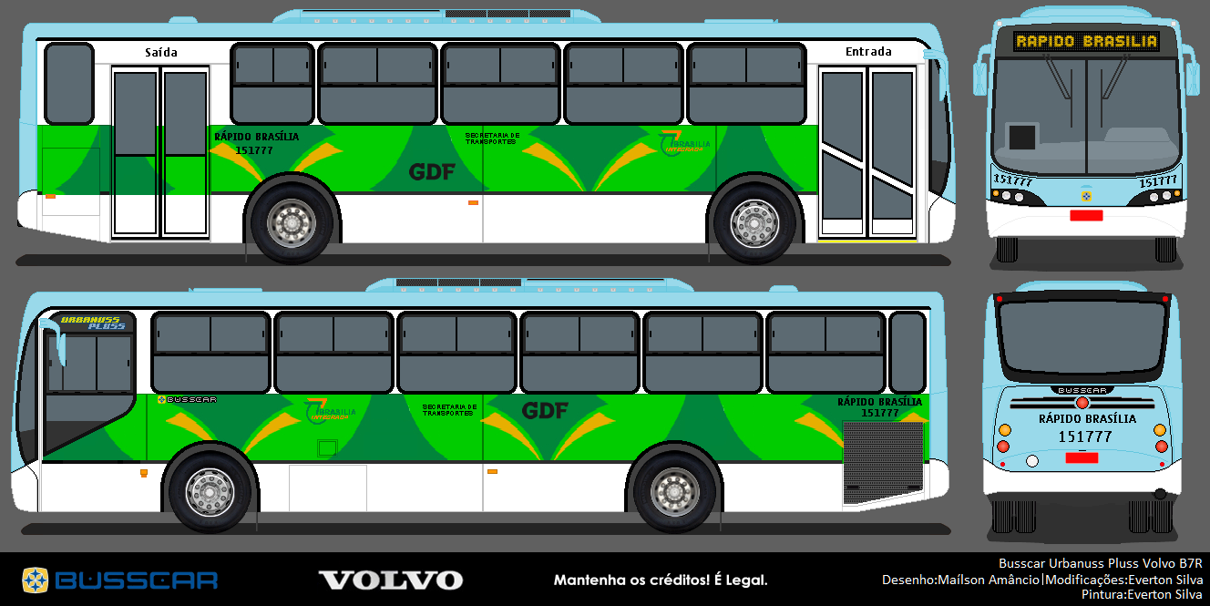 Busscar Urbanuss Pluss Volvo B7R â€“ RÃ¡pido BrasÃ­lia | OMSI ...