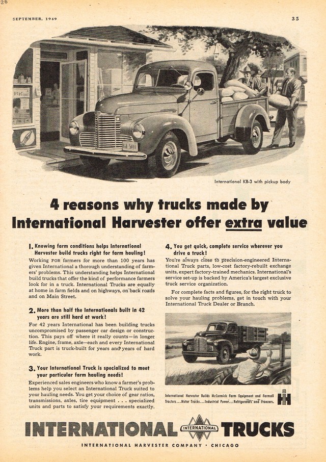1949 International Pickup Truck KB-3 Photo Picture