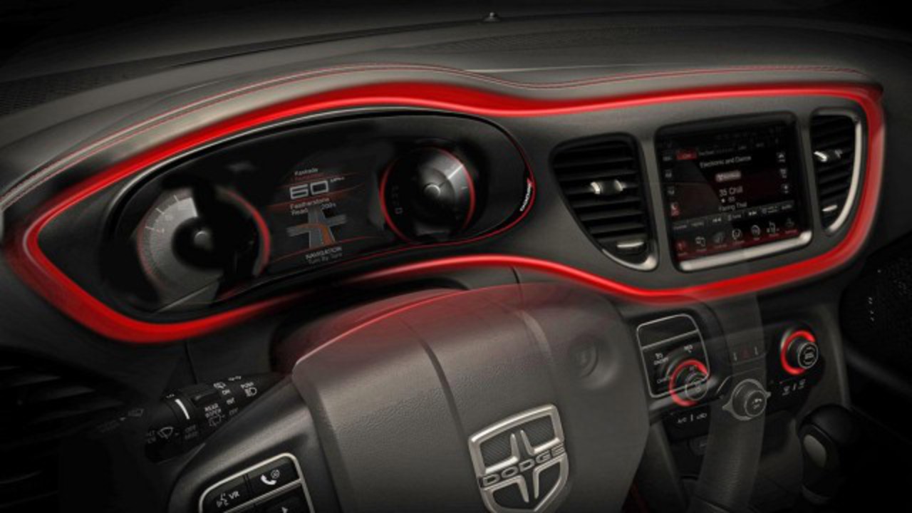 2013 Dodge Dart interior teasers