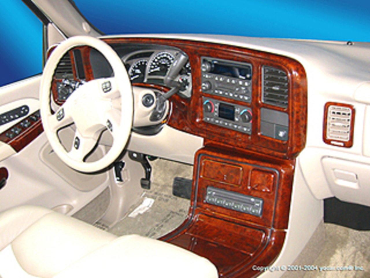 The 2003 - 2006 GMC Denali wood dash kit is a strong seller year in and year