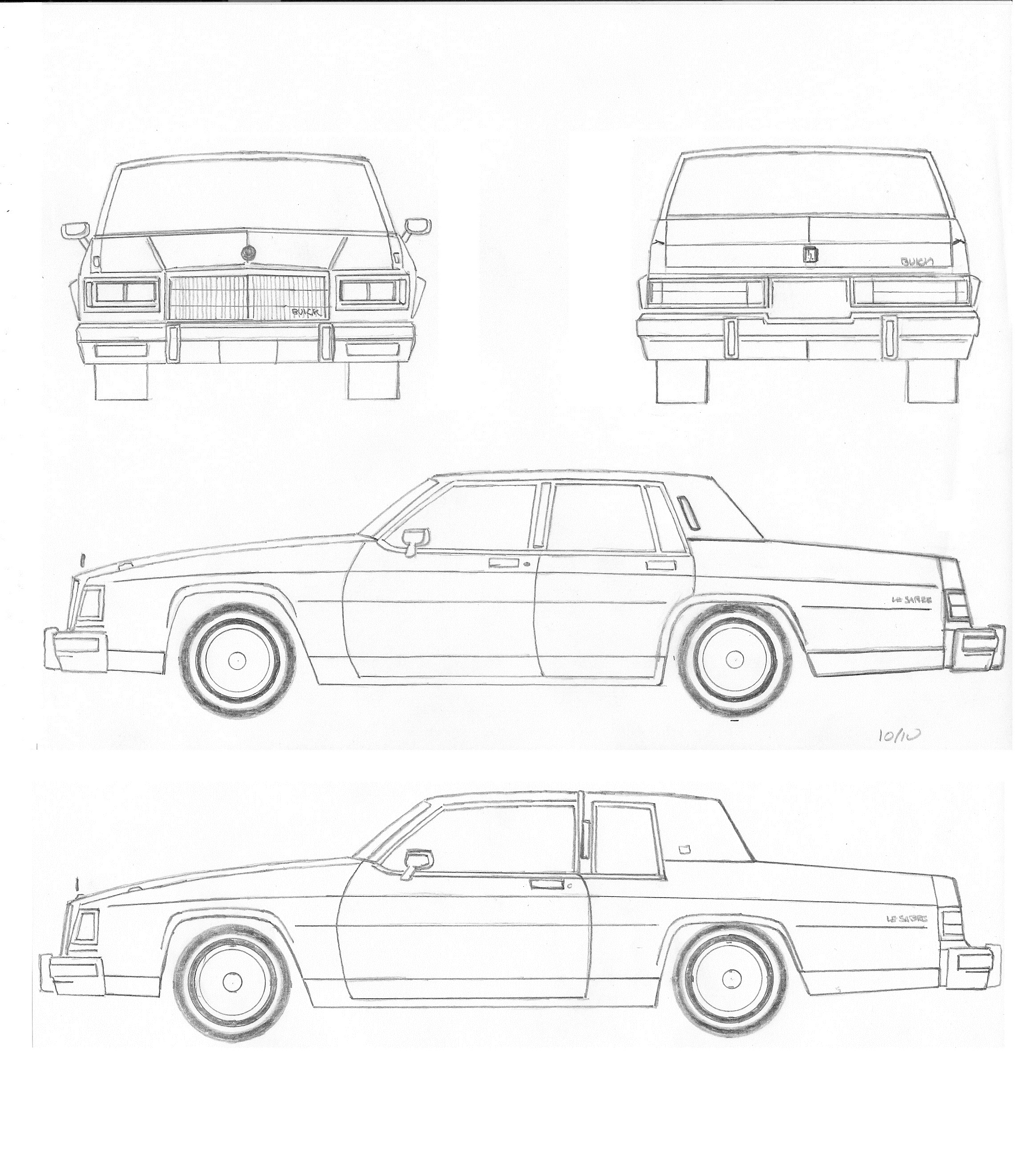 Chevrolet impala 1967 чертеж