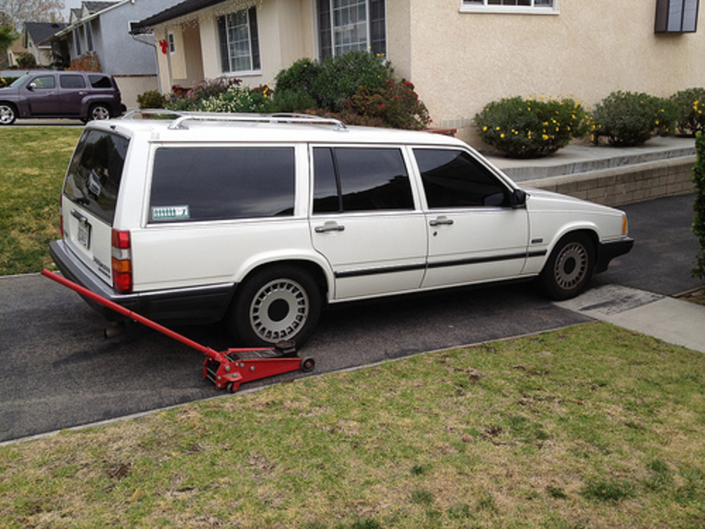 1990 Volvo 760 Turbo Wagon, lowered slightly with a set of springs from IPD.