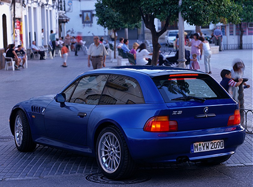 I love this car, especially the M version) -- the BMW Z3 Coupe: