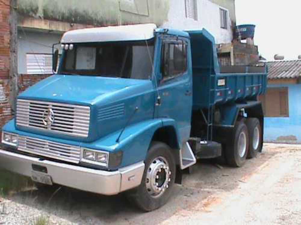CaminhÃ£o CaÃ§amba Mercedes Benz L1618 Azul no MercadoLivre