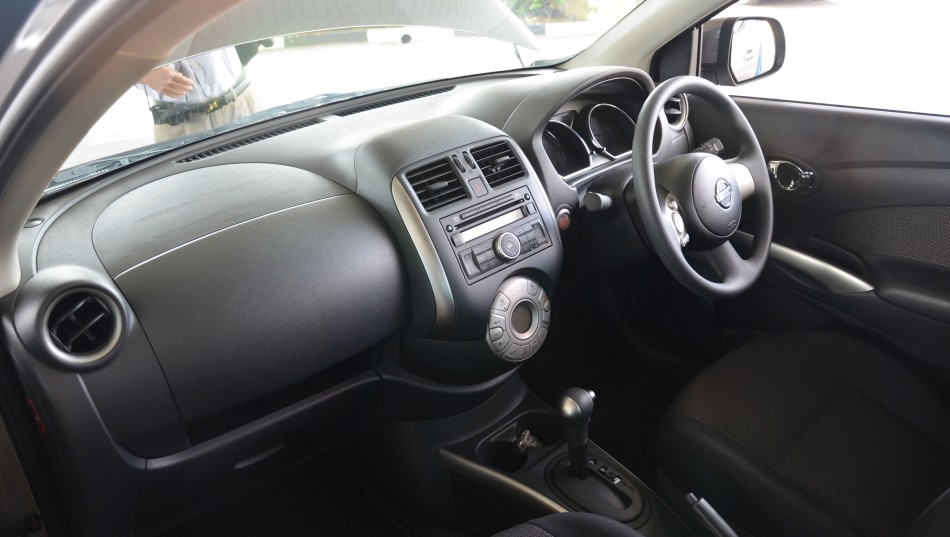 The interior of Nissan Almera