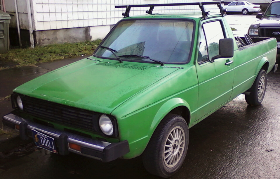 1980 Volkswagen Rabbit Pickup - Also Known As Volkswagen Caddy Outside the