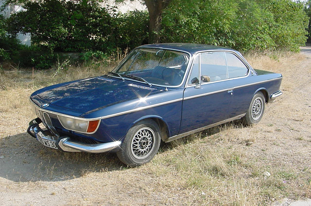 1967 BMW 2000 CS in blue. One of approximately 15 remaining cars from the