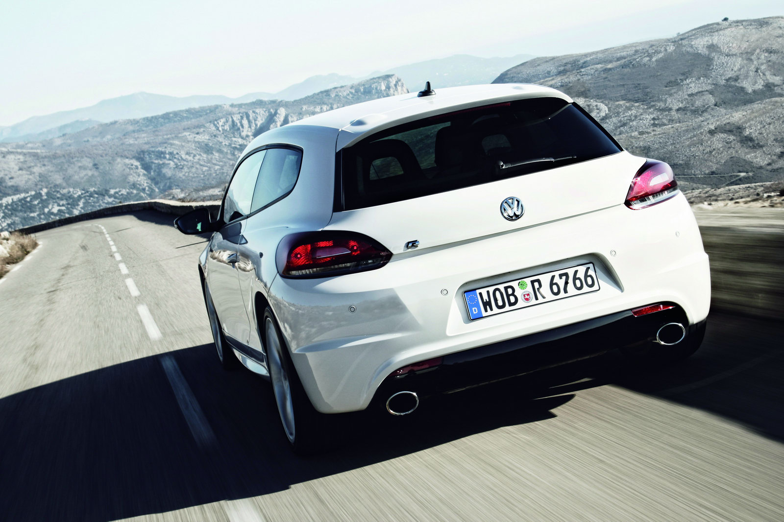 VW Scirocco Beside View. VW Scirocco REar View