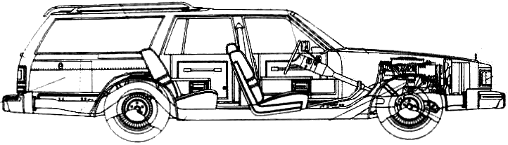 1980 Oldsmobile Custom Cruiser Wagon blueprint