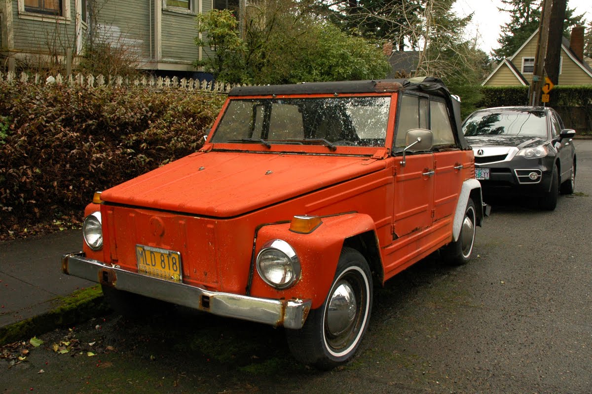 Old Parked Cars.: 1972 Volkswagen Thing.