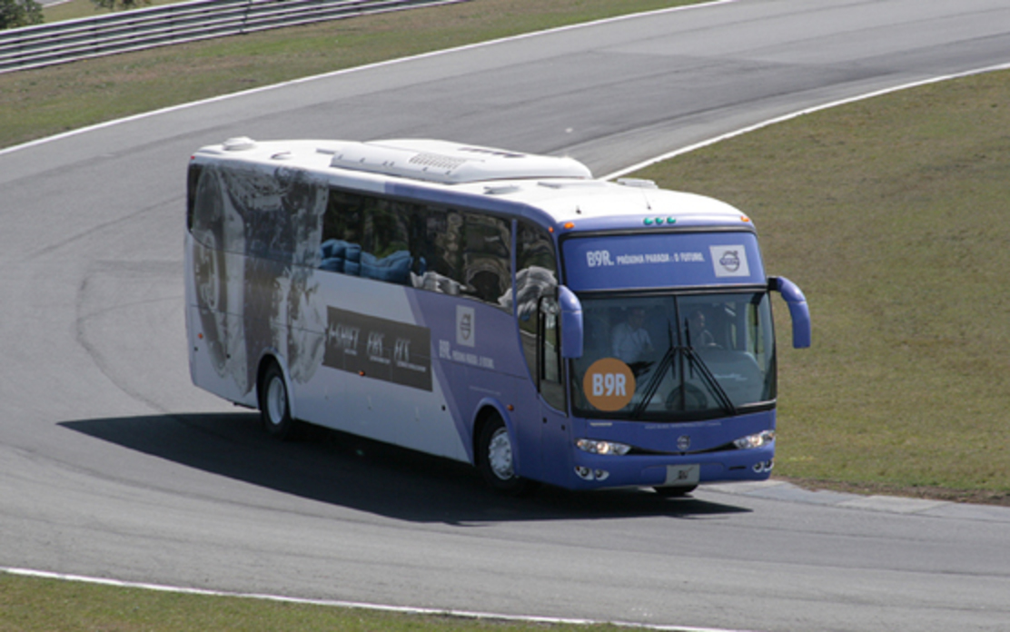 Volvo B9R, the most advanced coach and freightage bus in the market.