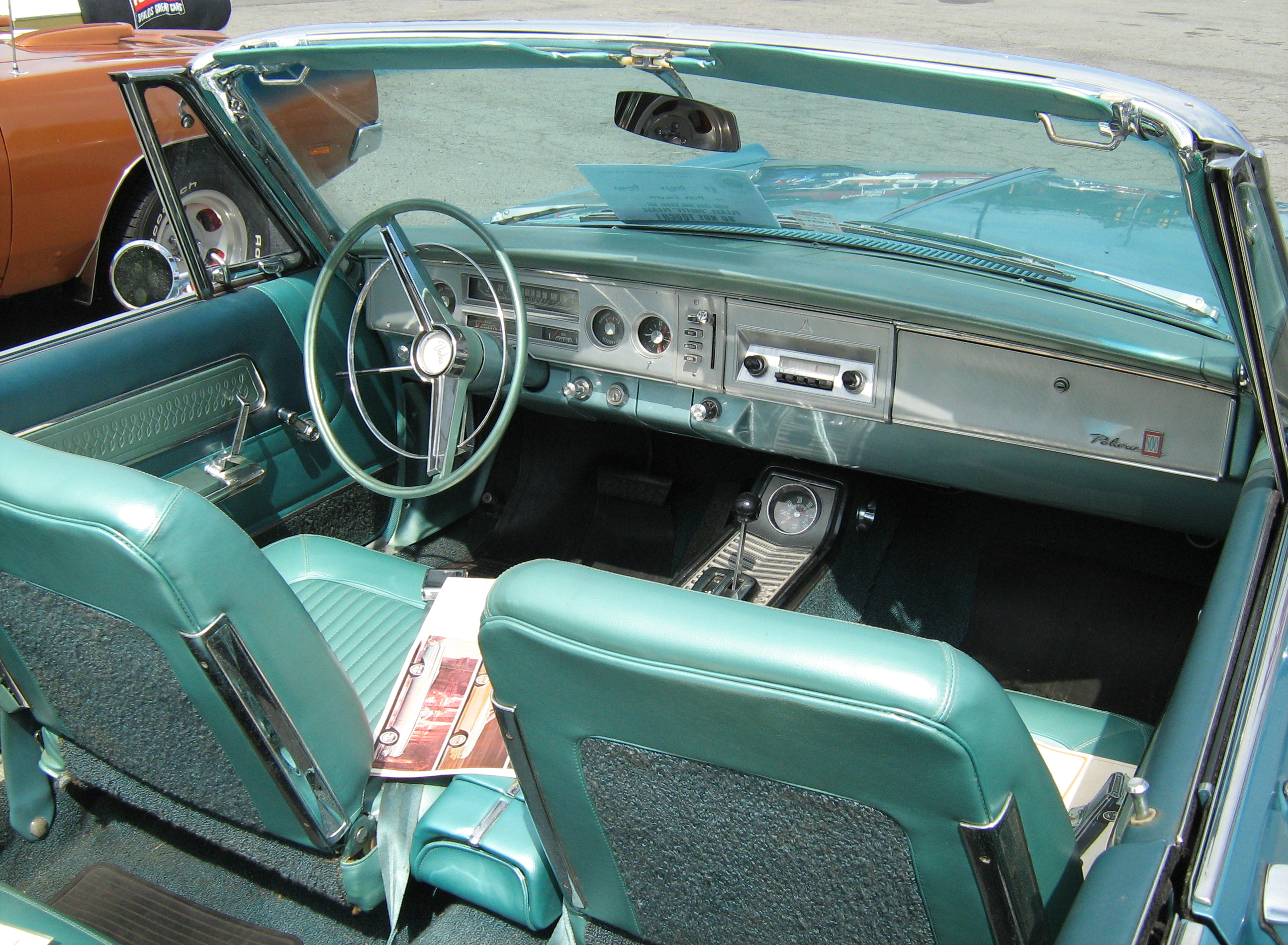 File:1964 Dodge Polara 500 conv interior.jpg