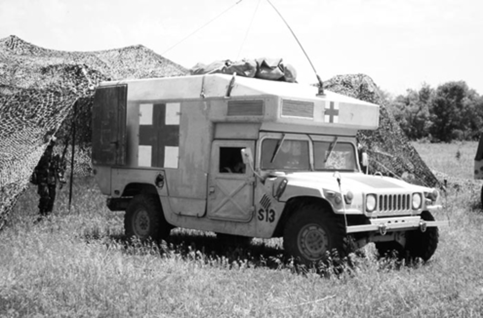 AM General Hummer Front Passenger Side Ambulance