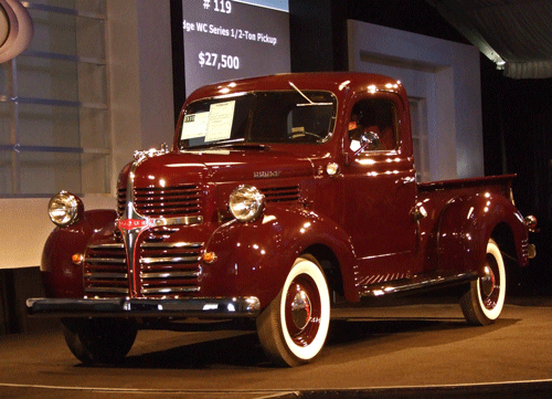 1941 Dodge WC Series 1/2-Ton Pickup. From Tony and Michele Hamer,