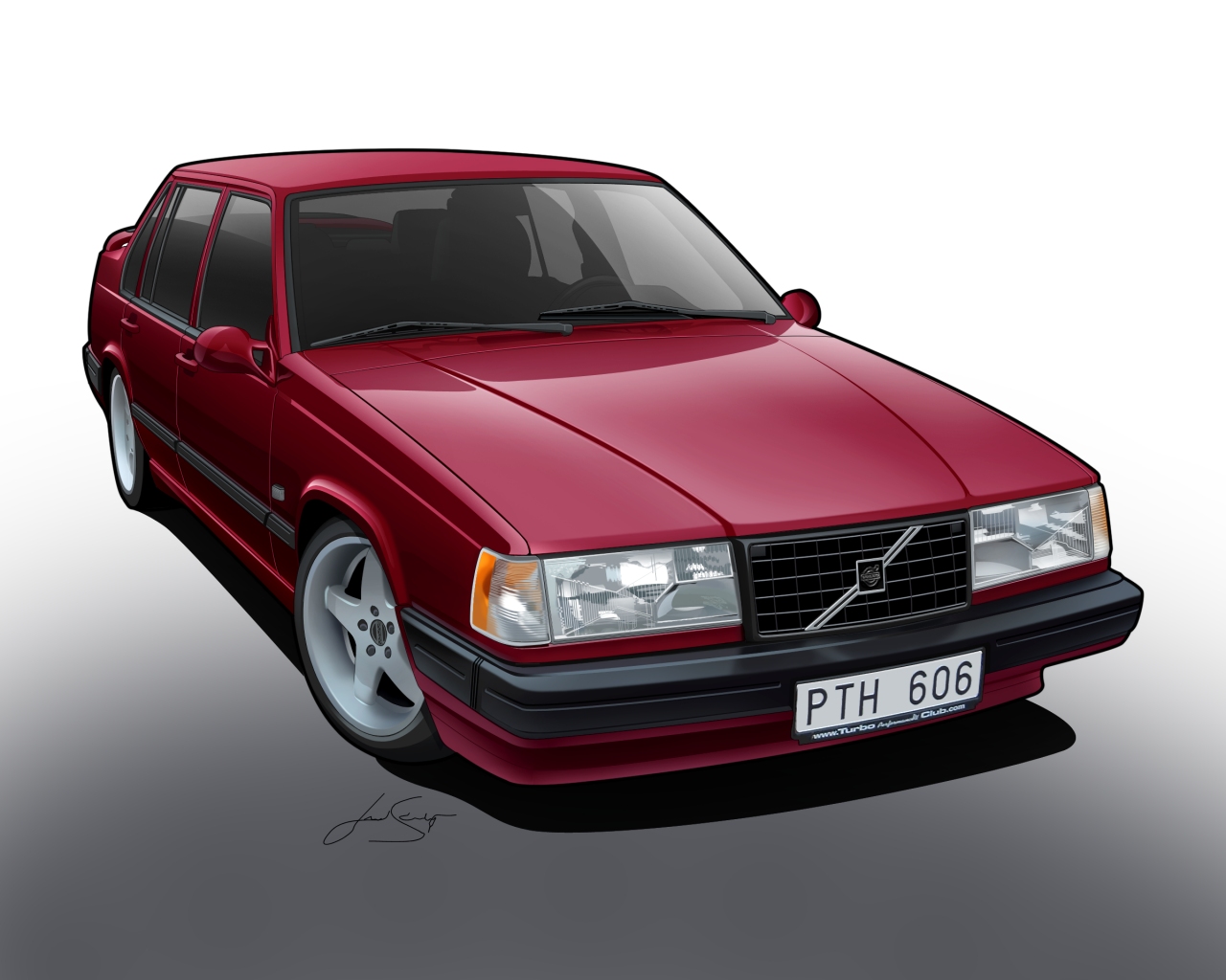 Volvo 940 Turbo Toon. by ~LindStyling on deviantART