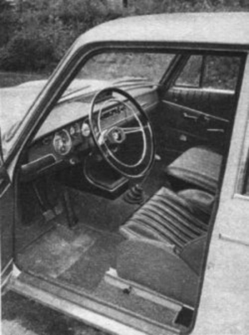 The interior of the BMW 1800 TI/SA