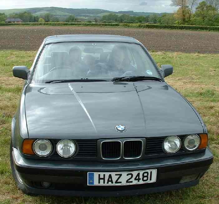 BMW 525i E34 series 1990 model. 1990 model BMW 525i seen here near Lewes,