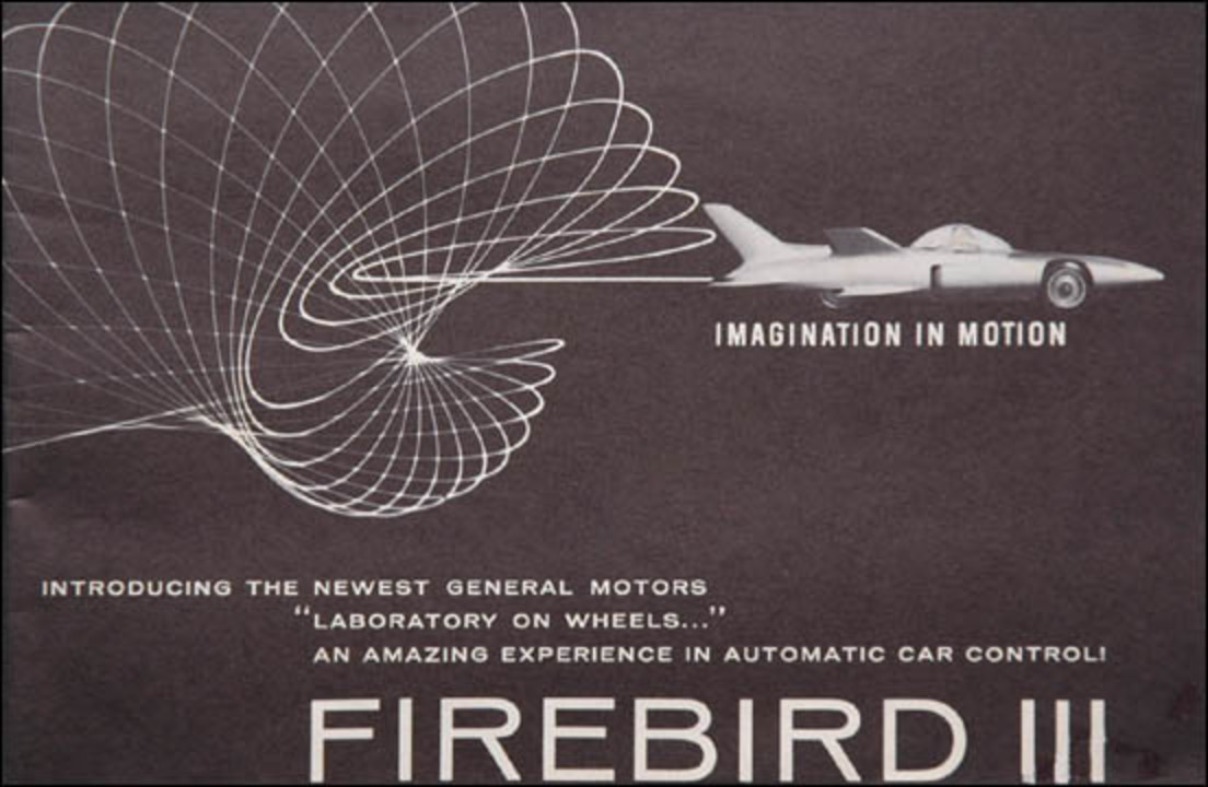 1959 General Motors Firebird III Concept Car 16 page non-color catalog