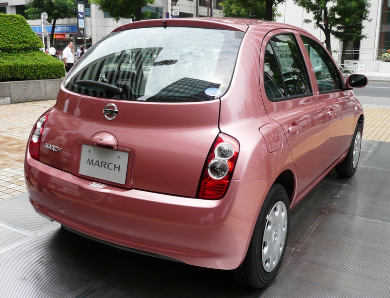 File:Nissan March 2007 rear.jpg. No higher resolution available.