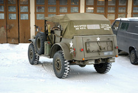 winter snow car truck suomi finland 4x4 military dodge command wc57