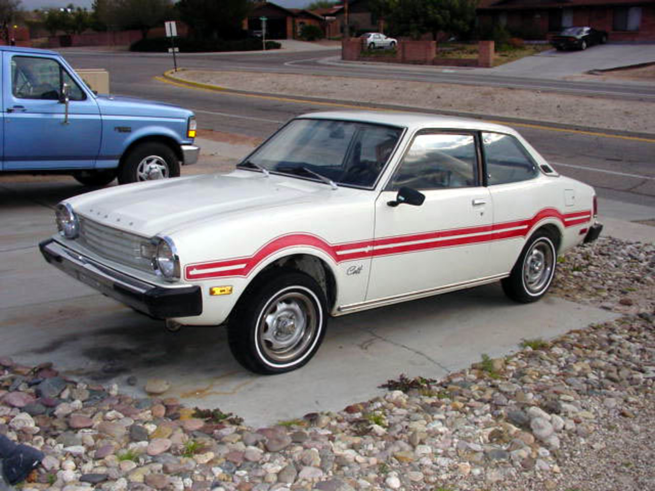 Domingo's 1977 Dodge Colt. It has a 4G32 engine and a 4-speed transmission
