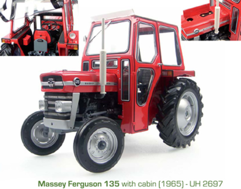 1:16 UH 2697 Massey Ferguson 135 Model Tractor with Cab
