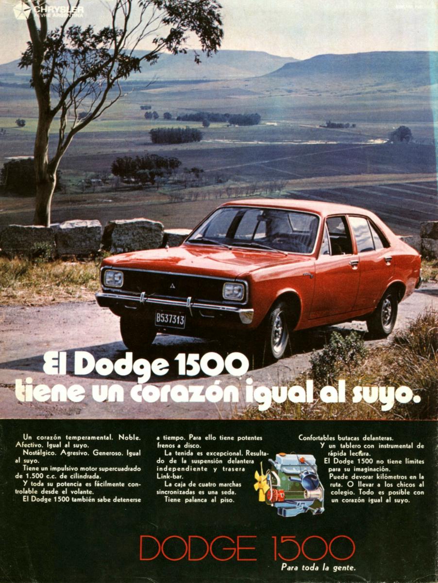 Dodge 1500 aÃ±o 1971 ediciÃ³n argentina