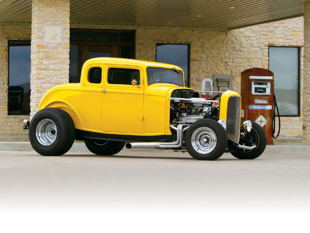 1932 Ford Five Window Coupe And 1965 Backdraft Racing Roadster.