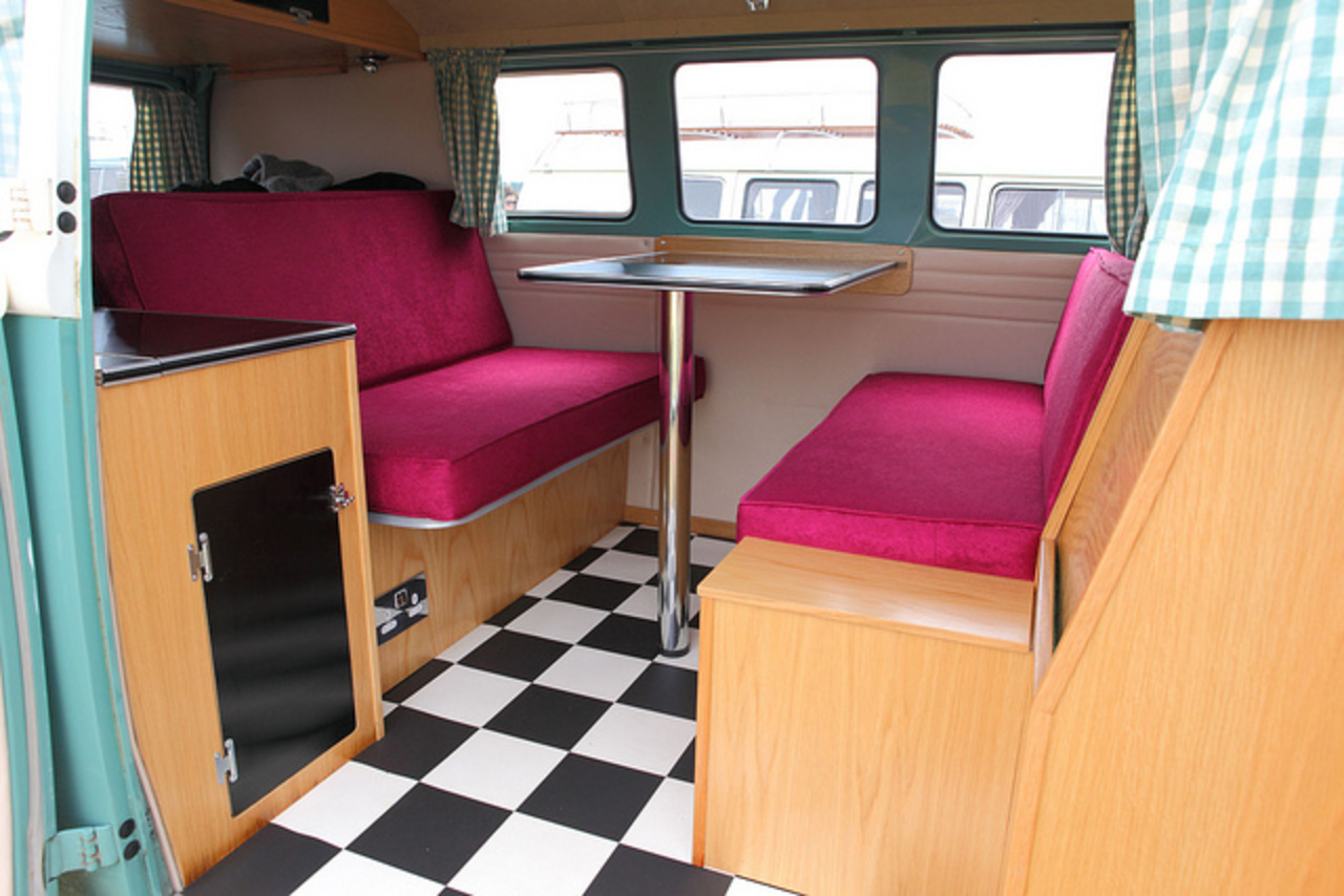 Volkswagen Type 2 'Kombi' camper, interior, c1966