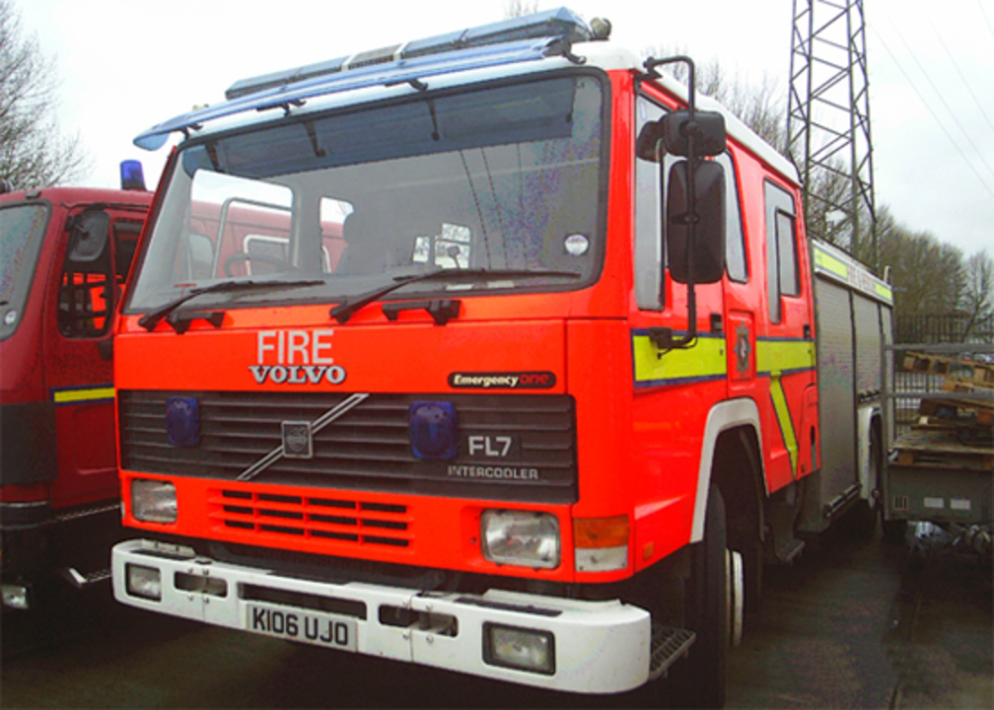 Volvo FL7 fire appliance - Â£5,000. Volvo 6.7lt turbo diesel engine