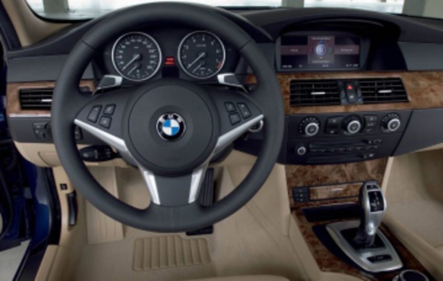 BMW 520d. This is the European-spec interior. Australian
