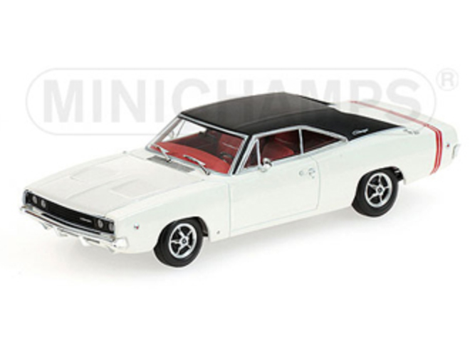Dodge Charger Hardtop Coupe (1968) in White (1:43 scale by Minichamps