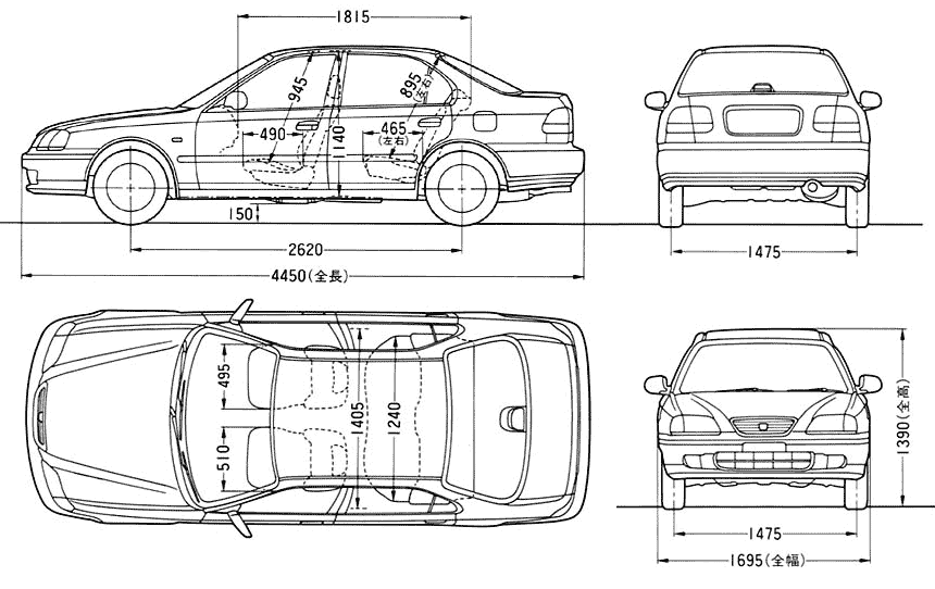 Honda civic кузова обозначение