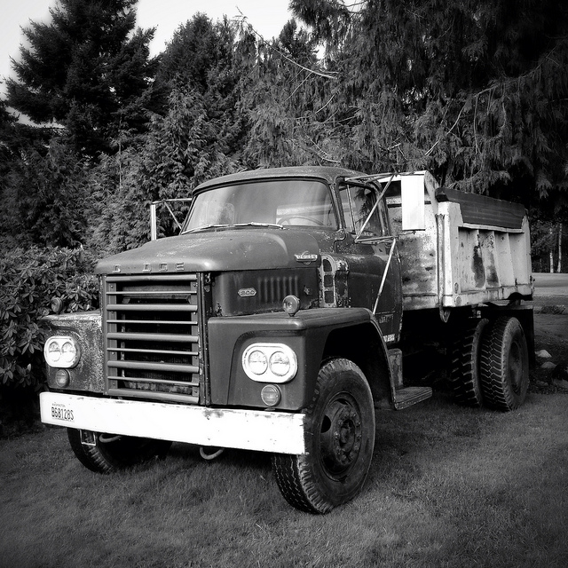 A Dodge C800 LCF Dump Truck (circa 1960-1968). More information on this