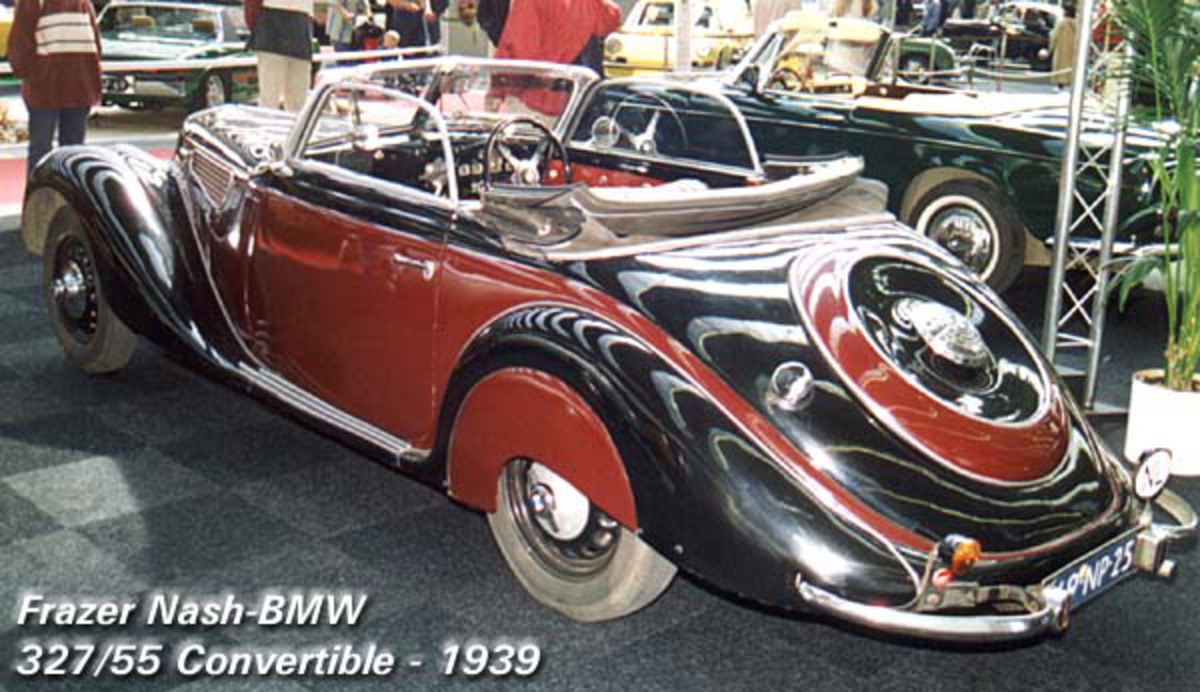 This is a Frazer Nash version of a 1937 BMW 327 Sport Convertible.