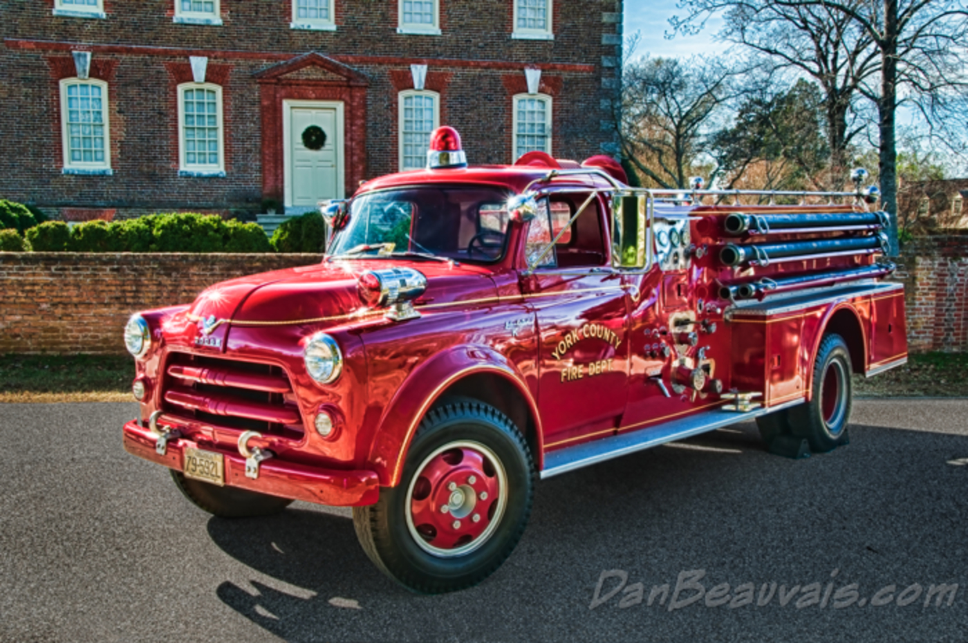 Restored 1955 Dodge fire truck. A classic 1955 Dodge, with a Howe fire truck
