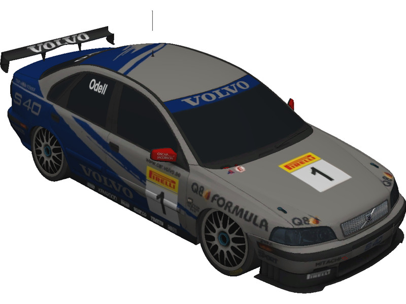 Volvo S40 Rally (2001) 3D Model