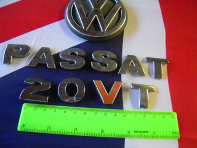 Volkswagen Passat 20V T Genuine Complete Chrome Boot Tailgate Badges
