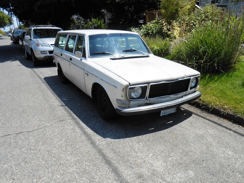 1972 Volvo 145E Wagon. Posted on Old Parked Cars 8/11/10.