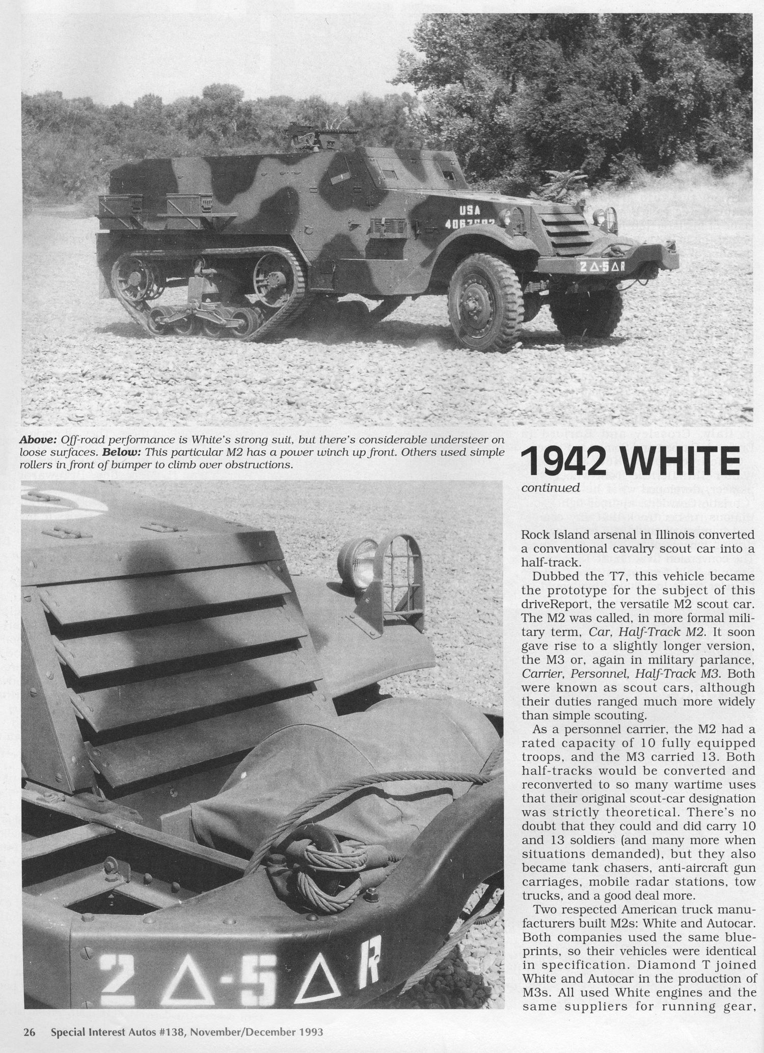 SIA Flashback â€“ Half-Track: 1942 White M2 Scout Car driveReport
