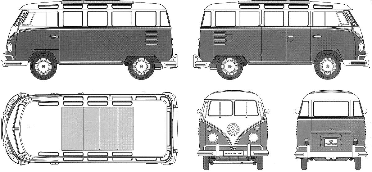 Volkswagen Typ 2 Kleinbus. View Download Wallpaper. 1198x554. Comments