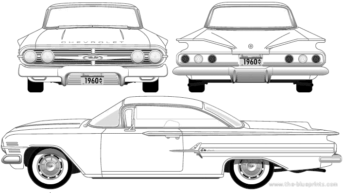 Chevrolet Impala Sport Coupe (1960) .