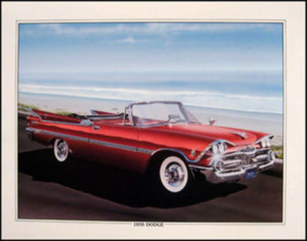 1959 Dodge Custom Royal Conv Orig Art Print Lithograph | eBay