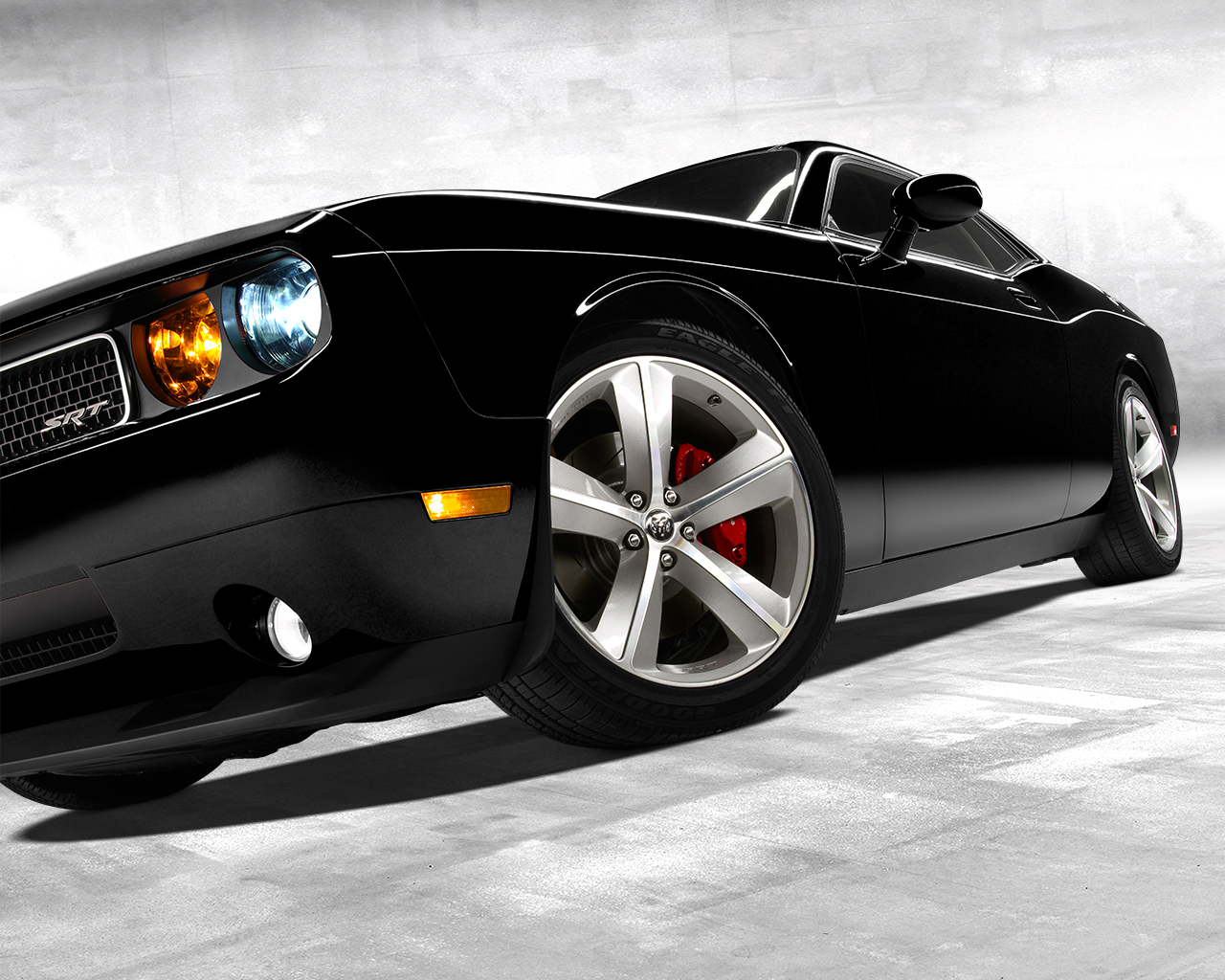 Dodge Challenger Black HD Wallpaper