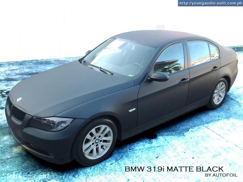 BMW 319i MATTE BLACK by Autofoil. BMW MATTE PEARL by Autofoil