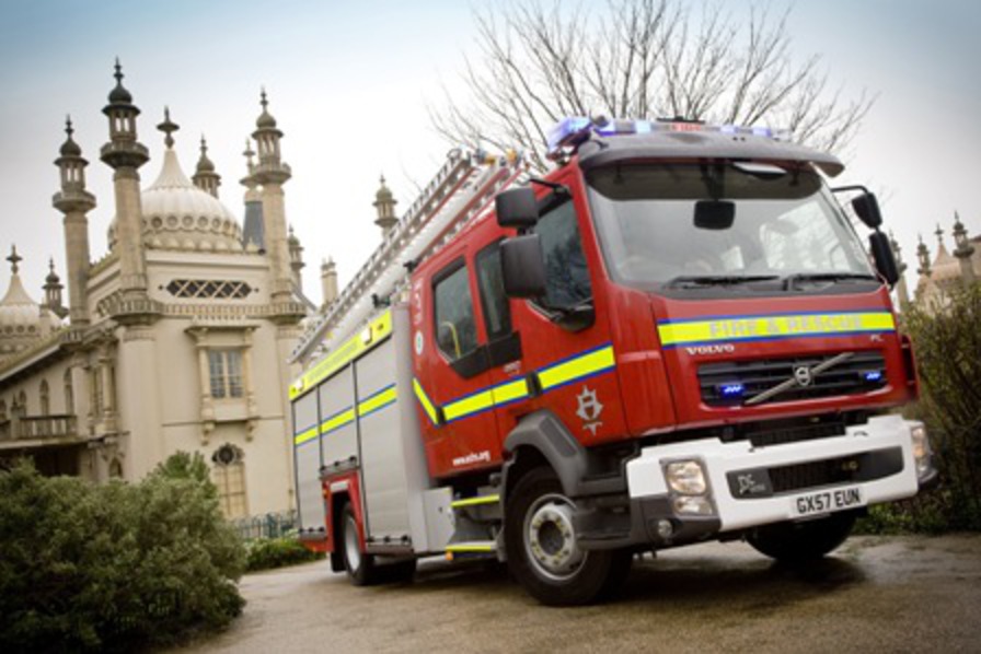 Fire Engines. Biglorryblog goes to blazes with Volvo's new Euro-5 fire